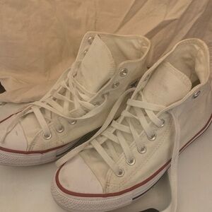 Converse All Star Classic White High-Top Athletic Shoes